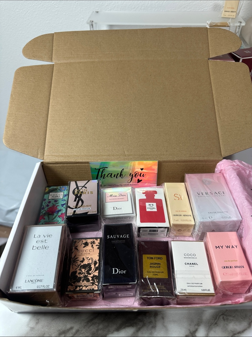 LUXURY Women's Fragrance Gift Set of 12. Sizes 4, 5, 7, 7.5 mL